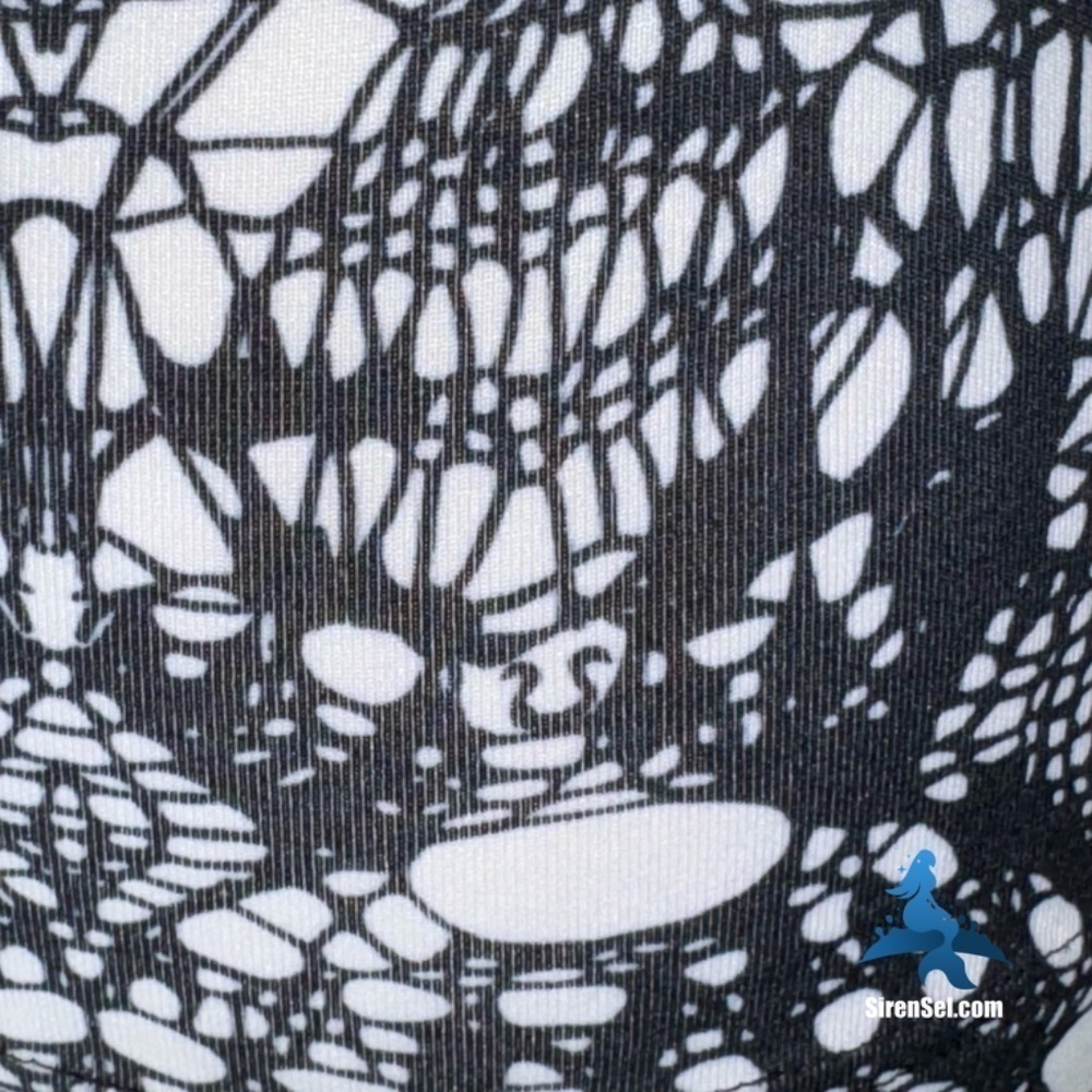 1057 lululemon Cool Racerback - Size 2 - White Black Glacier Lace - Picture 9 of 13